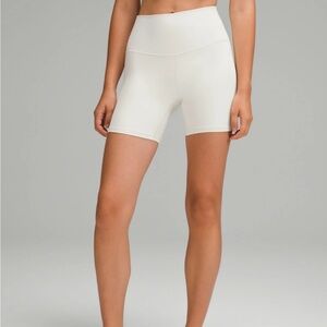 Lululemon Align High Rise Shorts 6” in Bone
